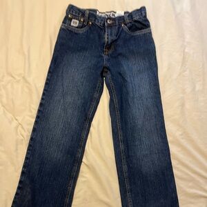 Cinch dark wash boys white label 14 regular